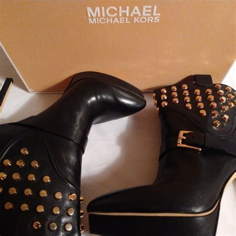 michael kors bryn studded leather ankle boot|Michael michael kors bryn bootie + FREE SHIPPING .